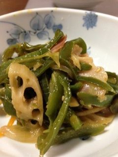 ピーマン炒め*すき焼きのタレ味-レシピのメイン写真