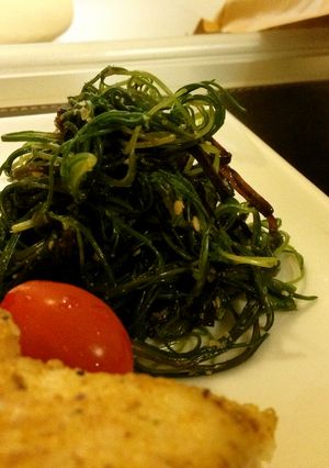 お弁当お野菜おかず・副菜:昆布おかひじき-レシピのメイン写真