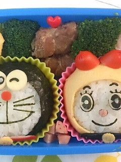 ドラえもん&ドラミちゃんキャラ弁-レシピのメイン写真