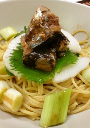 さんまの缶詰で作る、22時の快速パスタ-レシピのメイン写真