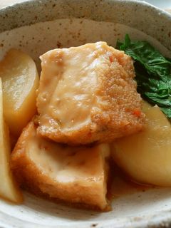 厚揚げとカブの煮物-レシピのメイン写真