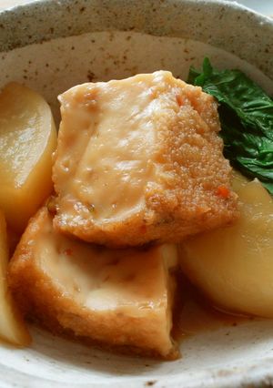 厚揚げとカブの煮物-レシピのメイン写真