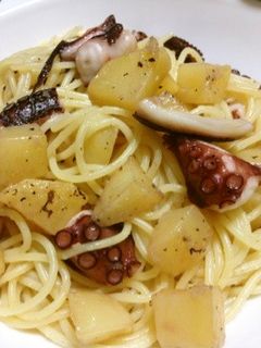 タコとジャガイモのパスタ-レシピのメイン写真