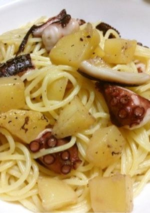 タコとジャガイモのパスタ-レシピのメイン写真