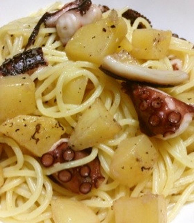 タコとジャガイモのパスタ-レシピのメイン写真