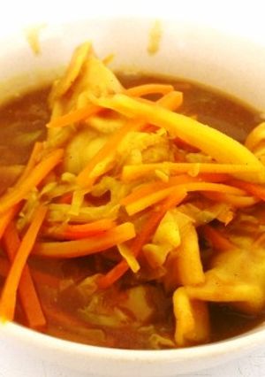 カレー餃子スープwithぷちごはん-レシピのメイン写真