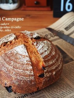 胡桃とドライフルーツのカンパーニュ-レシピのメイン写真