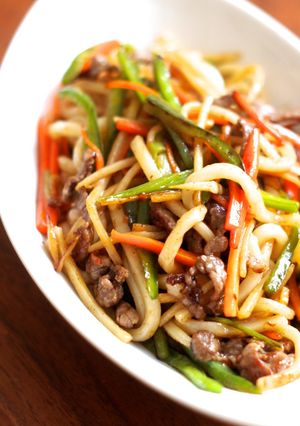 チンジャオロース風焼きうどん-レシピのメイン写真