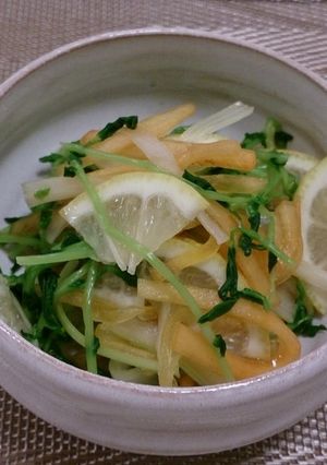 柿と青菜のレモン和え-レシピのメイン写真