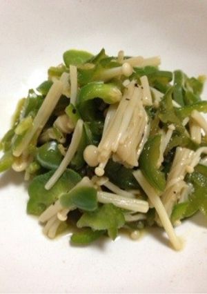 ピーマンとえのきのポン酢和え-レシピのメイン写真