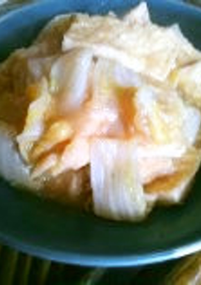 白菜と薄揚げの天かす煮-レシピのメイン写真