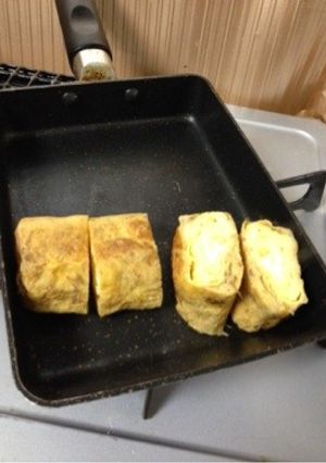 簡単 お弁当に いつもと違うおかか卵焼き-レシピのメイン写真