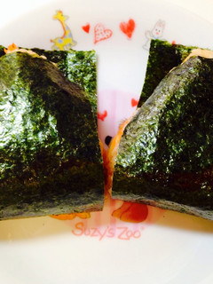 天かすとキムチとごま油で激ウマおにぎり!-レシピのメイン写真