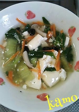 いぬ飯　豆腐と野菜のあんかけ-レシピのメイン写真