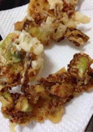 ピーマンのワタと種でかき揚げ-レシピのメイン写真