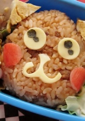 ねこちゃんのお弁当（キャラ弁幼稚園）-レシピのメイン写真