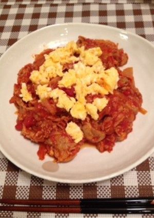 簡単♪美味しい豚肉のトマト煮込み-レシピのメイン写真