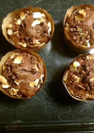 簡単HMでまぜるだけチョコチップマフィン-レシピのメイン写真