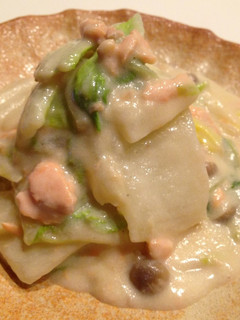 白菜と鮭のコクうま豆乳ソース煮-レシピのメイン写真