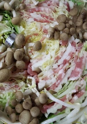 白菜と豚肉のさっぱり蒸し野菜♪-レシピのメイン写真