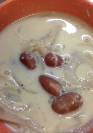 金時豆と蓮根の豆乳スープ-レシピのメイン写真