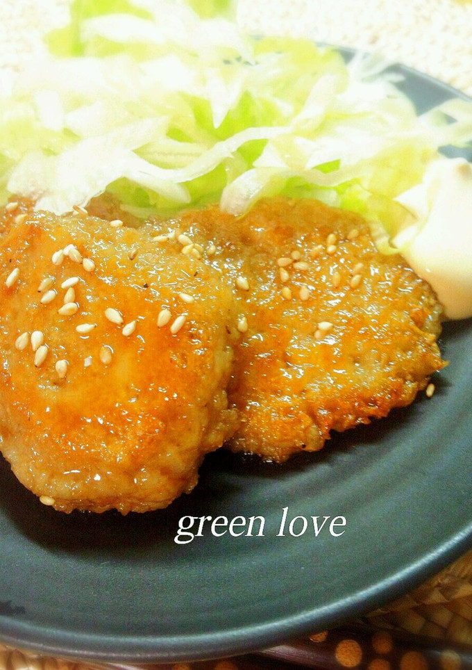 もちもち食感♪蓮根の照り焼きバーグ風☆-レシピのメイン写真