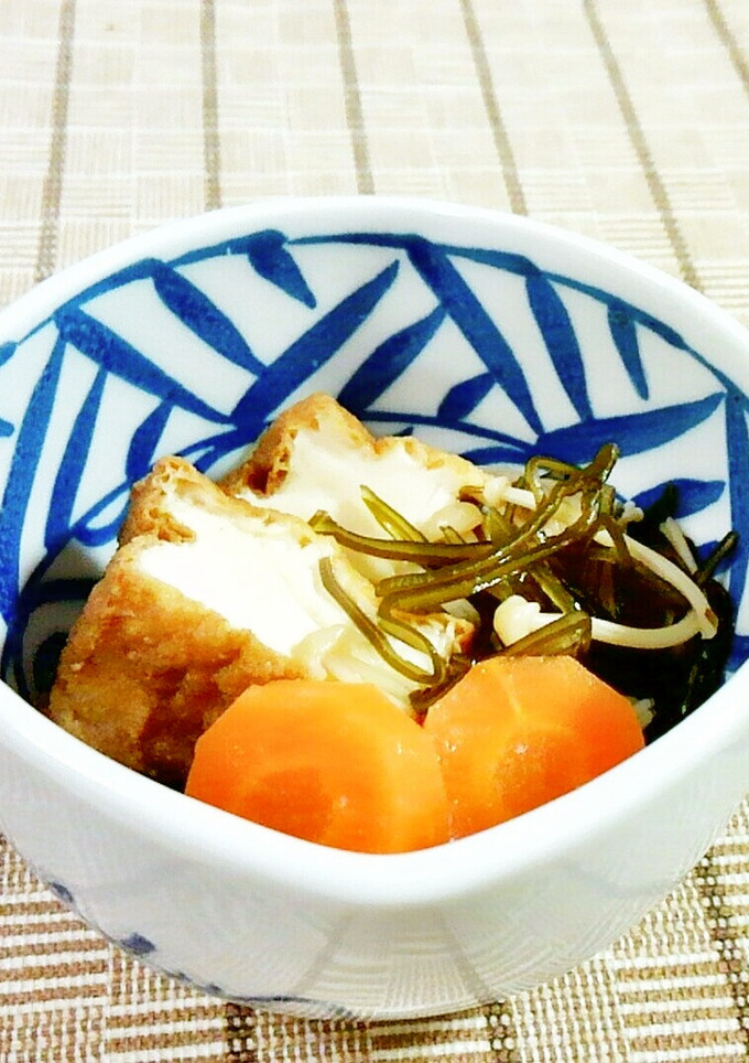 厚揚げと刻み昆布・えのきの煮物♪-レシピのメイン写真