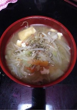 ヘルシー生姜味噌ラーメン-レシピのメイン写真