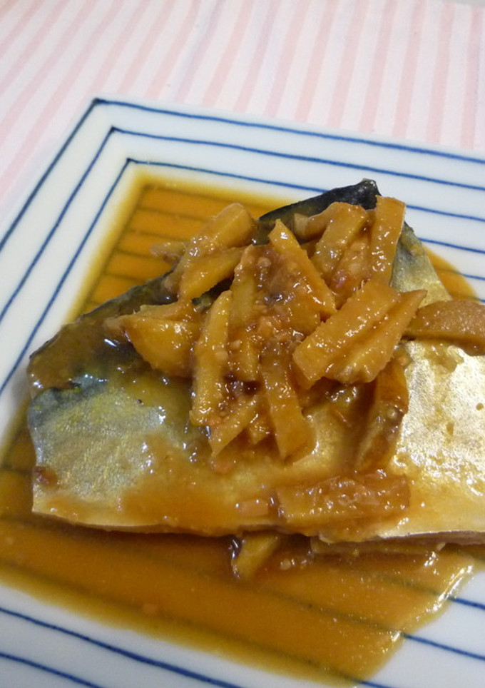 生姜たっぷり♪とろとろさばの味噌煮-レシピのメイン写真