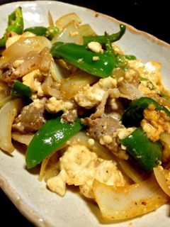 豆腐と豚肉のオイスターソース炒め-レシピのメイン写真