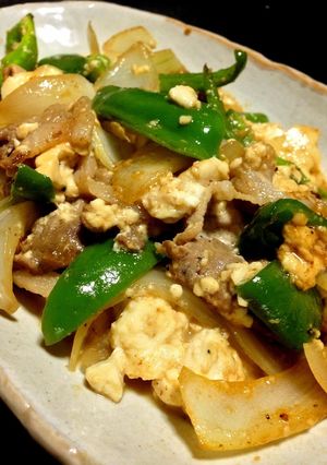 豆腐と豚肉のオイスターソース炒め-レシピのメイン写真