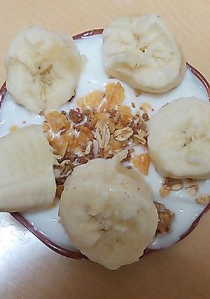 朝食に☆おやつにも☆バナナヨーグルト-レシピのメイン写真