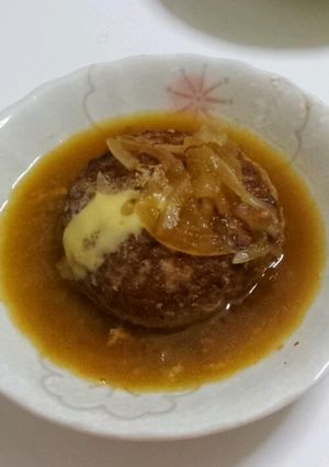 チーズイン和風煮込みハンバーグ-レシピのメイン写真