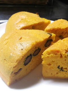 ★かぼちゃと黒豆のケーキ★-レシピのメイン写真