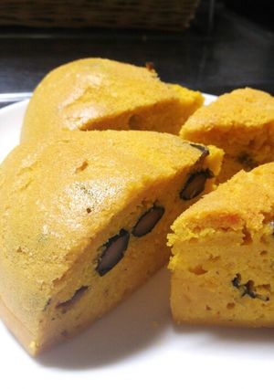 ★かぼちゃと黒豆のケーキ★-レシピのメイン写真