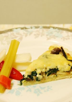 キッシュ（ほうれん草&しめじ&ハム）-レシピのメイン写真