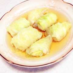 รูปของ ほっこり生姜の鶏ロールキャベツ♡