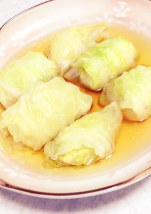 ほっこり生姜の鶏ロールキャベツ♡-レシピのメイン写真