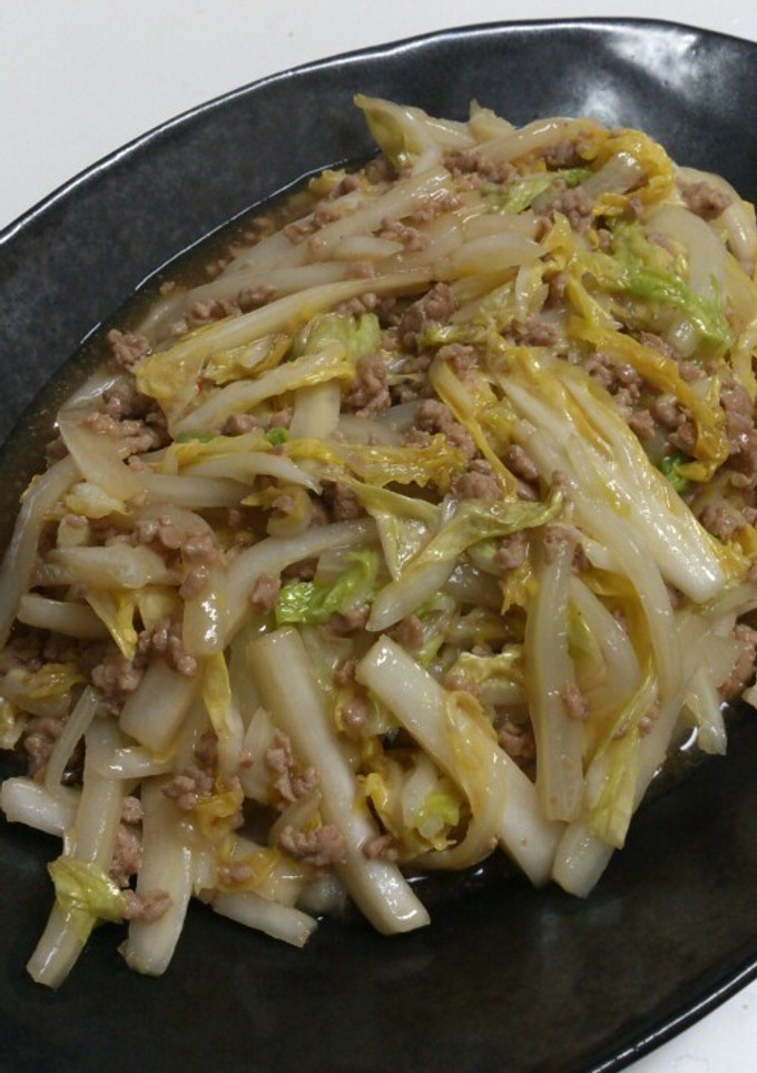 白菜の麻婆風炒め-レシピのメイン写真
