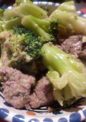*ひき肉とブロッコリーで簡単おつまみ*-レシピのメイン写真