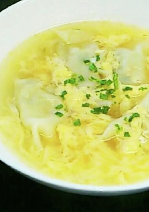 (σ・∀・)σ 「かき玉スープ餃子」-レシピのメイン写真