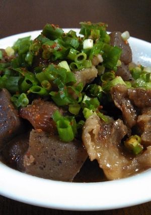 牛すじこんにゃくみそ煮-レシピのメイン写真