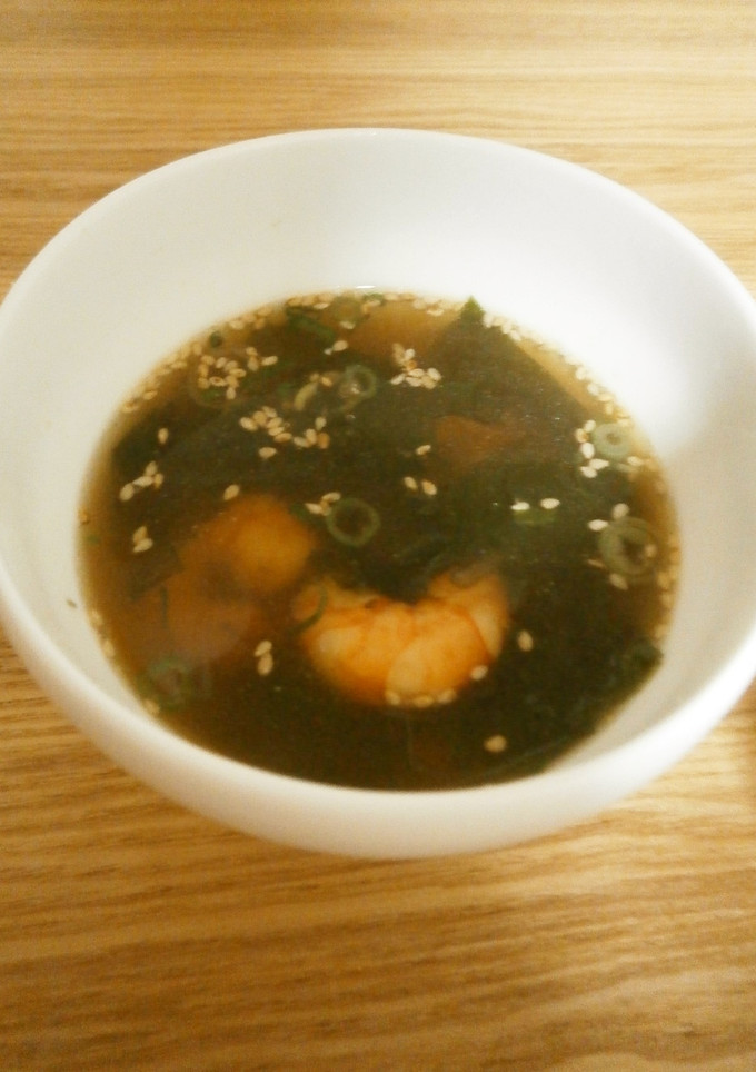 エビとわかめの中華風スープ-レシピのメイン写真