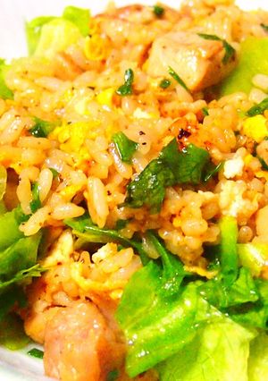鶏肉のレタスチャーハン-レシピのメイン写真