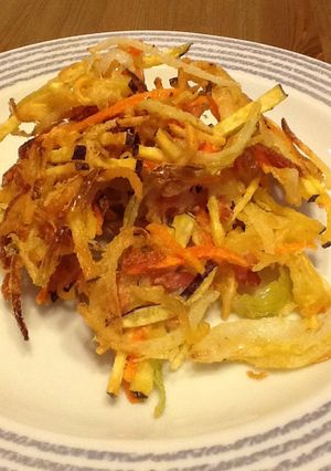 麺がカリカリ！ボリュームかき揚げ☆-レシピのメイン写真