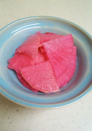 紫大根のらっきょう酢漬け♪-レシピのメイン写真