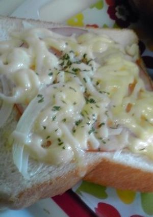 ハムたまトースト-レシピのメイン写真