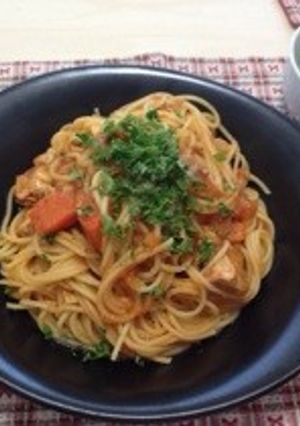 余ったトマトソースで☆チキンパスタ-レシピのメイン写真