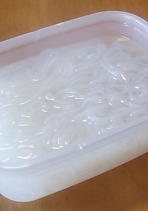 電子レンジでしらたきのあく抜き-レシピのメイン写真