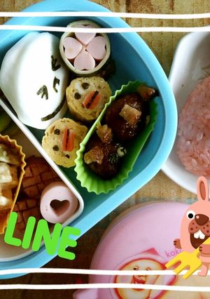 LINE～ラインキャラ弁当～ポコタ-レシピのメイン写真
